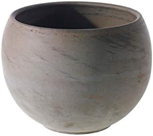 Astrid Ceramic Pot | Modern Pot Decor for Home or Office l Indoor and Outdoor Planter for Any Event Decorations (5.5"x 4" Grey) by Accent+Decor