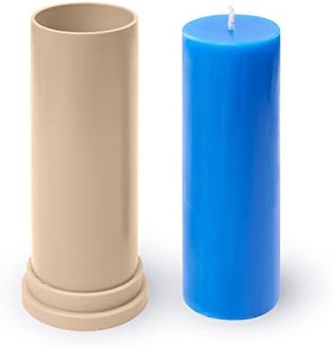 Candle Molds for Candle Making Сylinder Shaped - Height: 5.5 in, Width: 1.9 in - Wax Melt Molds for Crafts - Candle Wax Molds – Candle Making Supplies by ALEXES