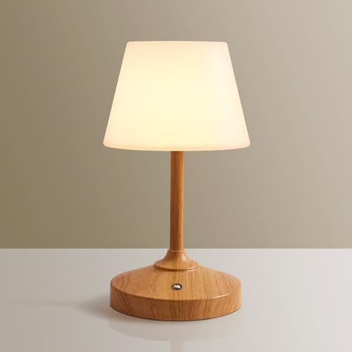 Dawnwake Table Lamp Cordless Lamp,Outdoor Waterproof Shower Lamp,5000mAh Rechargeble Battery Operated Lamps Dimmable Touch Desk Lamps,LED Night Light for Bathroom Patio Camping Restaurant Home by Dawnwake