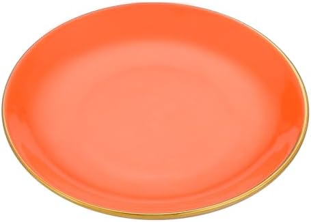 VanEnjoy 5.3 Inch Jewelry Dish Tray Small Jewelry Tray for Women Orange Ceramic Trinket Dish Catch All Tray for Ring Earring Necklace Bracelet Key by VanEnjoy