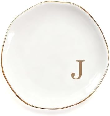 Ceramic Jewelry Tray Trinket Ring Dish Personalized Gifts for Women Bride by Fmeida