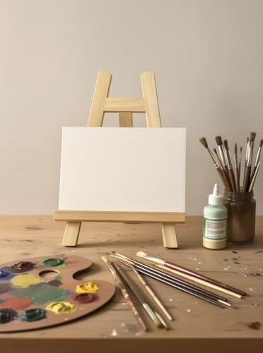 3 Pack Table Easel for Painting, Small Easel with 10 Papers - Image 5