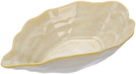 AHANDMAKER Oyster Shell Ring Dish, 4" Ceramic Trinket Dish Tray Accessories Small Key Bowl Jewelry Holder Organizer for Earrings Rings Display Seasoning Home Kitchen Decor by AHANDMAKER