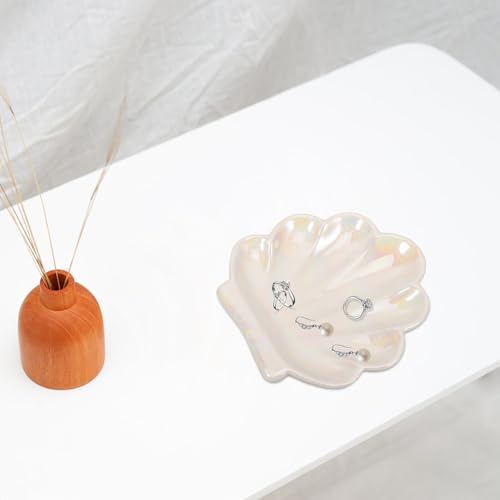 Toyvian Shell Shaped Ceramic Trinket Dish Xmas for Jewelry and Small Items - Image 5