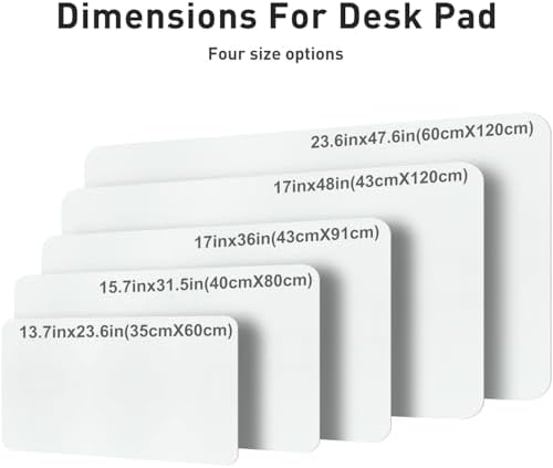 Aothia Faux Leather Desk Mat – Large Mouse Pad, Non-Slip PU Leather Blotter, Waterproof Writing Surface for Office and Home (Off-White, 47.2" x 23.6") - Image 5