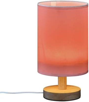 DOMIKING Light Red Pattern Bedside Table Lamp for Bedroom Small Lamps for Nightstand Lamp with USB Ports Desk Lamps for Living Room Nursery Dorm Office Party - Image 2