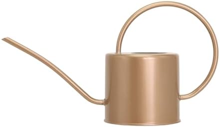 Indoor Watering Can for Houseplants- Long Spout Metal Watering Can for Indoor Plants,Succulents or Outdoor Garden Flower, 1.7L / 40 oz Gold by Lechloris