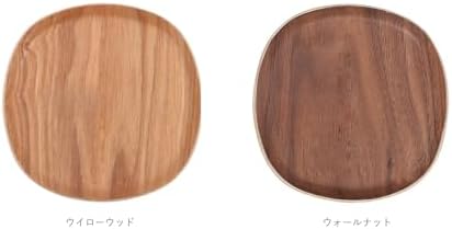 Set of 3 Wooden Tea Saucer Coaster Saucer Tray for Tea, Coffee, Natural Wood Grain Natural Wood for Guests, Stores, Offices, 4.7 x 4.7 inches (12 x 12 cm) (Walnut) - Image 2