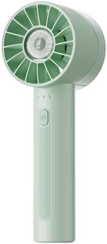 Portable Mini Turbo Fan, 4-Speed High Velocity Personal Fan, Rechargeable Travel Essentials for Vacation/Beach/Trip, Light Green by Coolwill