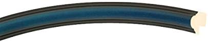 OVALCREST Oval Beveled Wall Mirror for Home Decor - Saratoga Style - Royal Blue - 22x26 Outside Dimensions