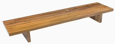 Desky Minimal Monitor Stand Teak Hardwood by Desky