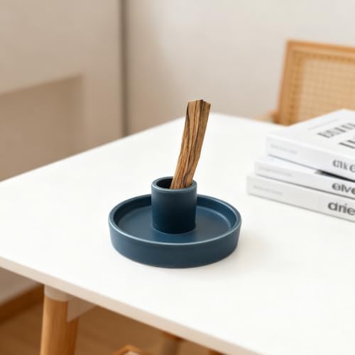 Palo Santo Holder, Ceramic Incense Stick Holder, Sage Holder for Yoga, Meditation, and Energy Cleansing, Unique Ceramic Incense Holder Gift for Palo Santo Sticks (Blue) - Image 4