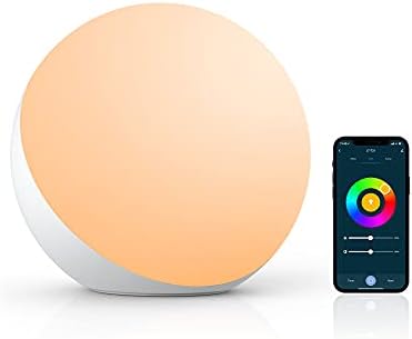 Hifree Smart Table Lamp, Dimmable Desk Lamp with App/Voice Control, LED RGB Color Changing Touch Lamp, Night Lamp for Bedroom Compatible with Alexa by HifreeDirect