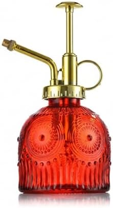 Vintage Embossed Glass Spray Bottle with Metal Pump, 10.6 oz by Unknown