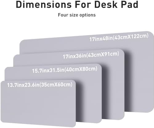 Aothia Large PU Leather Desk Pad Protector – Non-Slip Mouse Pad & Writing Mat for Office/Home, Waterproof, Easy to Clean (31.5" x 15.7", Smoky Lavender) - Image 6
