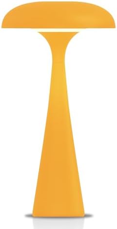 Cordless Mushroom Lamp,Yellow Small Table Lamp,Vintage Aesthetic Lamp by CryzhalinX