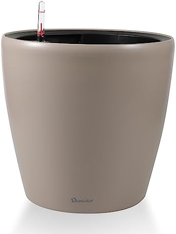 Dexceder 15x14 Self Watering Planter with Wheels (Taupe Matte) by Dexceder