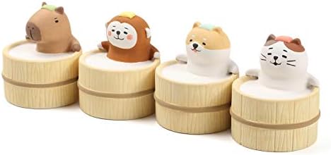 Aroma Ceramic Stone Diffuser [Japan Import] Aromatherapy Essential Oil Diffuser, Non Electric, Passive, Unique, Cute, Animal, Design for Women, Men, and Gifts (Bathing Capybara) - Image 2