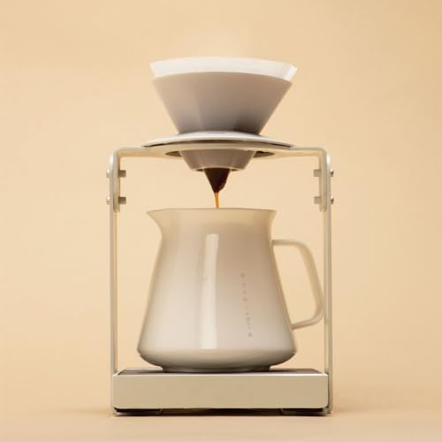 palatti Mist Porcelain Pour Over Coffee Dripper, Ceramic Pour Over Coffee Maker, Adapt to Conical 60 Degree Styles Cone Filters, Faster Flow Rate, Interchangeable Wall and Base, 1-4 cups - Image 3