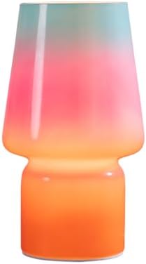 Mushroom Lamp,Mother's Day Gifts,Small Table Lamp,Cute Nightstand Kitchen Mini Lamp,Glass Table Lamp,Suitable for Bedrooms, Kitchens, Living Rooms, Bedside, Girl Gifts（Blue Gradient） - Image 6
