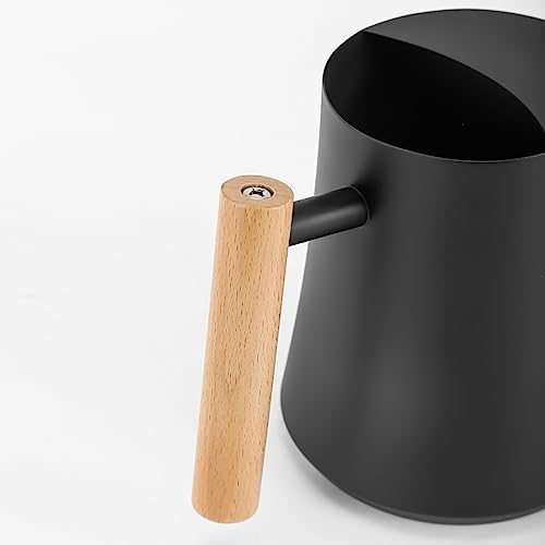 Black Watering Can for Indoor Plants, 1L/35oz Stainless Steel - Image 6