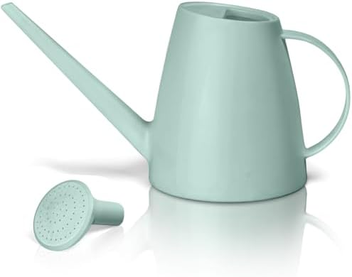 Plastic Watering Can - for Indoor and Outdoor House Plant Garden - with Long Spout - 1/2 Gallon - Light Green by Unknown