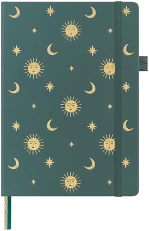 &And Per Se Lined Hardcover Notebook – A5 5.7"x8" College Ruled, 160 Pages, 100gsm Thick Paper – Aesthetic Journal for Women, Gift-Ready Planner, Everyday Writing Notebook (Celestial Green) by AndPerSe