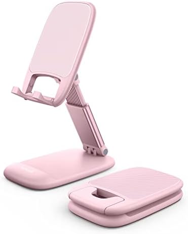 Lamicall Pink Phone Holder, Desk Accessories - Rose Gold Office Holder by Lamicall