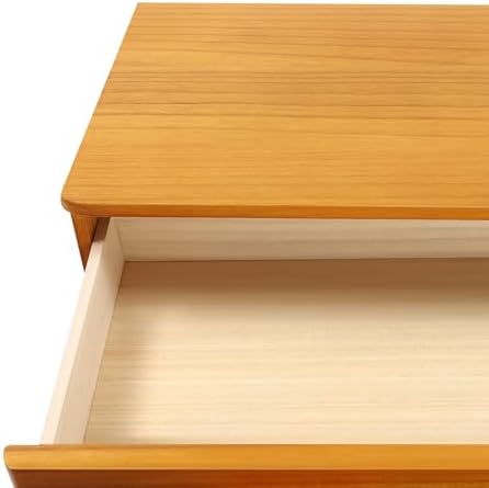 Wooden Desktop Storage Box with Lockable Drawers, Flat File Cabinet Drawer Desktop Storage Box, Countertop Storage Cabinet for Office Home Toiletries Supplies Vanity (Wood yellow, 3 Drawer) - Image 7