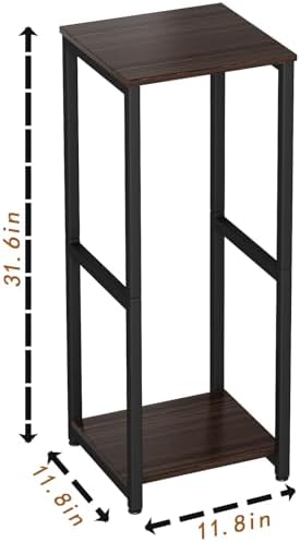 2 Tier Plant Stand Indoor Corner Tall Square Shape Plant Shelf - Image 6