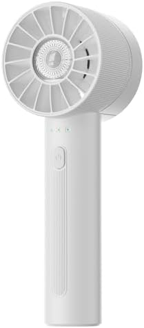 Portable Mini Handheld Turbo Fan, 4 Speed High Velocity Personal Cooling Device [Max 16H], Rechargeable Purse Travel Essential for Vacation/Beach/Trip - White by Coolwill