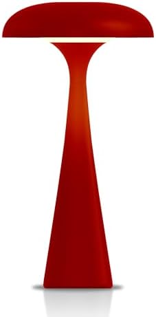 Cordless Mushroom Lamp,Red Small Table Lamp,Vintage Aesthetic Lamp by CryzhalinX