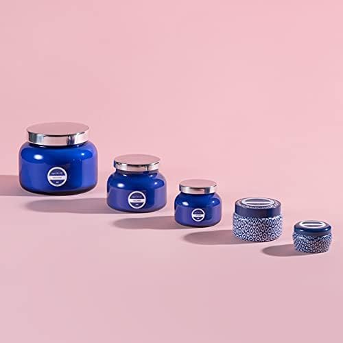 Capri Blue Havana Vanilla Reed Diffuser Set - Includes Reed Diffuser Sticks, Fragrance Oil, and Glass Bottle - Luxury Scented Room Fresheners - Cobalt Blue (8 fl oz)