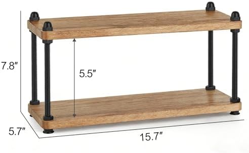 Mkono Coffee Station Organizer, 2 Tier Mug Shelf Coffee Bar Accessories - Image 7