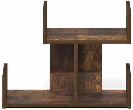 Furinno HERMITE Desk Organizers and Accessories, 2-Tier U-Shape Office Organization Shelf, Desk Top Book Shelf, for Writing Supplies, Desktop, Amber Pine - Image 6