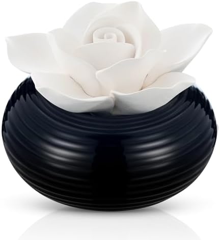 Honeydak 1 Pcs Ceramic Essential Oil Diffuser, Non Electric,Camellia by Honeydak