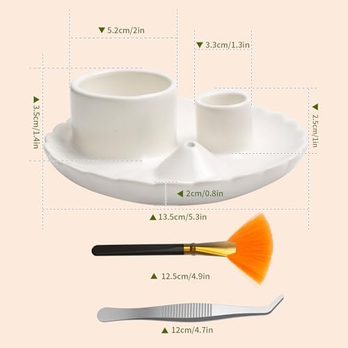 Palo Santo Sticks Holder, 4 in 1 Incense and Candle Holder White - Image 5