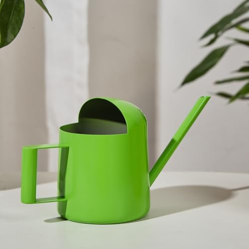 Mini Watering Can Stainless Steel Long Spout 10oz/300ml Small Watering Can for Indoor Desk Plants Outdoor Flowers Succulents Garden Watering Pot Gardening Tool (Green) - Image 7