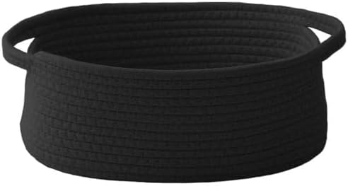 JMvicyroam Small Woven Basket, Empty Gift Basket, Black/1 Pack by JMvicyroam