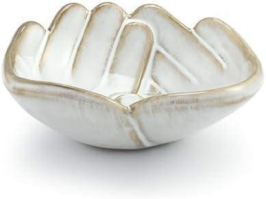 DEMDACO Hand in Hand Collection Together White Novelty 2 x 4 Stoneware Jewelry Catch-All Organizer Ring Holder & Small Keepsake Trinket Tray - Image 3