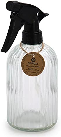 OFFIDIX Spray Bottle Glass Plant Mist Clear Watering Can for Inside 13.5oz - Image 3