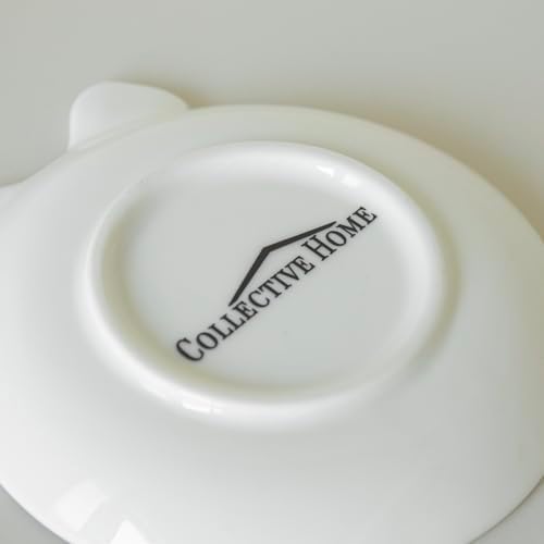 COLLECTIVE HOME Ceramic Jewelry Tray, Monogram Trinket Dish with Bow (G) - Image 5