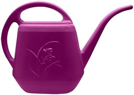 Plastic Watering Can - 1/2 Gallon - Rose Red by UFANME