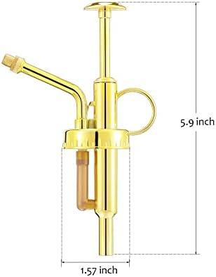 Sprayers Watering Nozzles, Plastic Golden Top Pump, Replacement for Glass Plant Mister Spray Bottle - Image 3