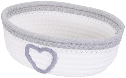 uxcell Rectangular Rope Basket 10x5.9x3.1inch Small Woven Baskets by uxcell
