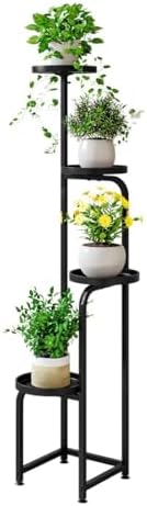 INGIORDAR Plant Stand Indoor Outdoor Corner Tall Plant Shelf 4 Tier Metal by INGIORDAR