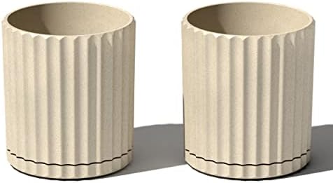 Veradek Demi Series Demi 6" Planter w/Tray - Sand, 2 Pack by VeradekOutdoor