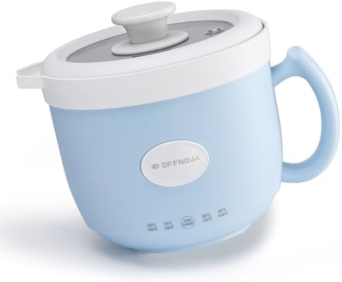 OFFNOVA Wax Melter 1.2L, 35OZ Candle Making Kit with Pouring Spout Suitable for Candle DIY Hobbyist Wax Warmer, Easy to Clean, Gift for Woman Man, Blue (Candle Melting Pot) by OFFNOVA