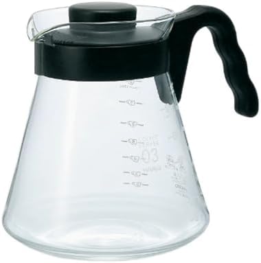 Hario V60 Glass Coffee Server, 1000ml, Black by Hario