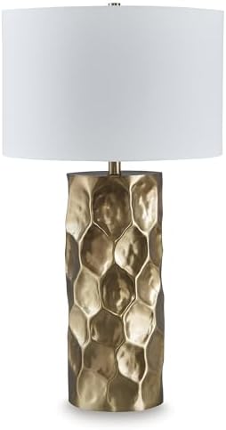 Signature Design by Ashley Marshawn Glam Metal Table Lamp with 3-Way Switch, Metallic - Image 4
